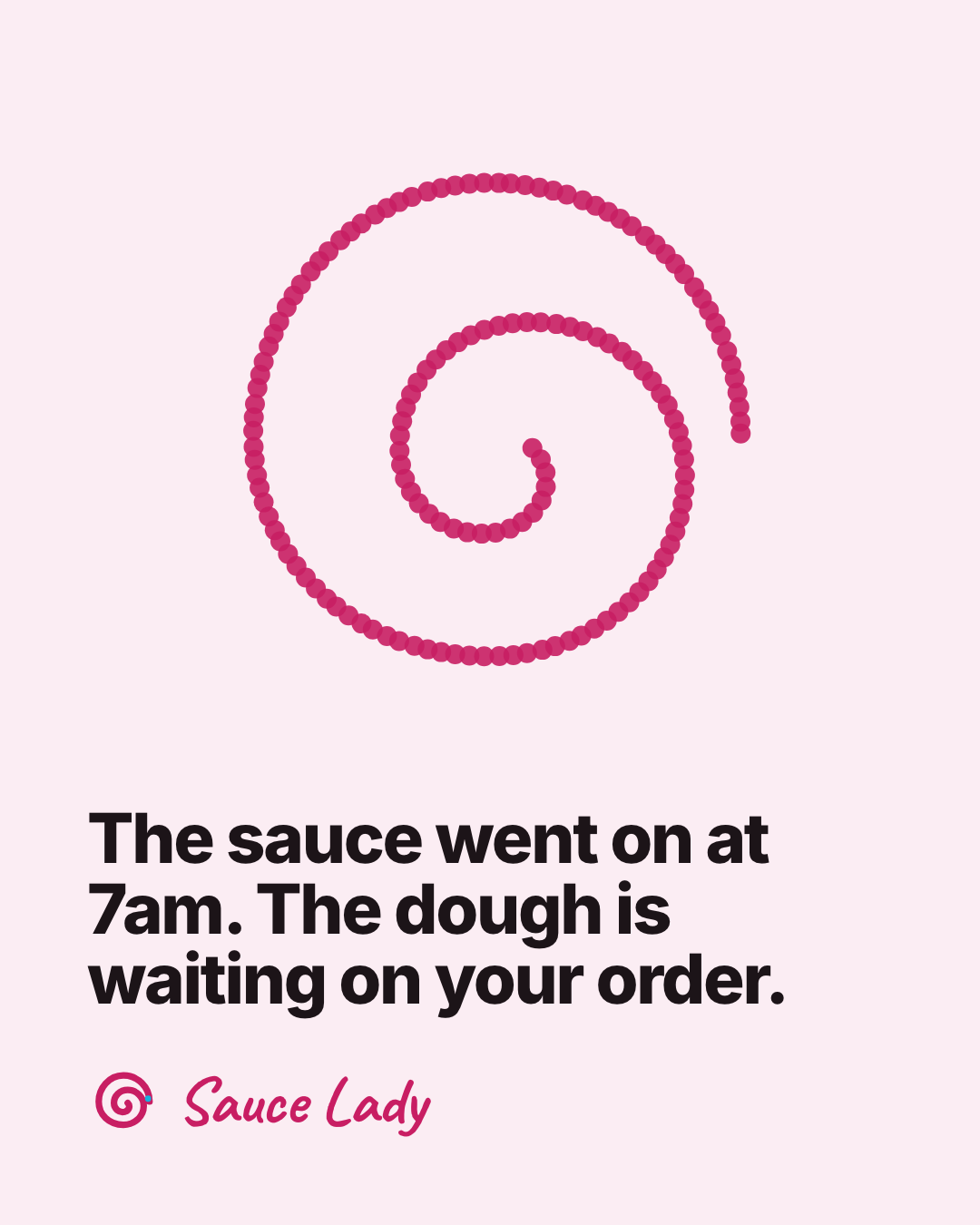 Campaign post using the dotted spiral expression